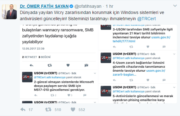 BTK Başkanı Sayan'dan siber saldırı uyarısı